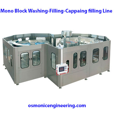 Tri Block bottle water filling line