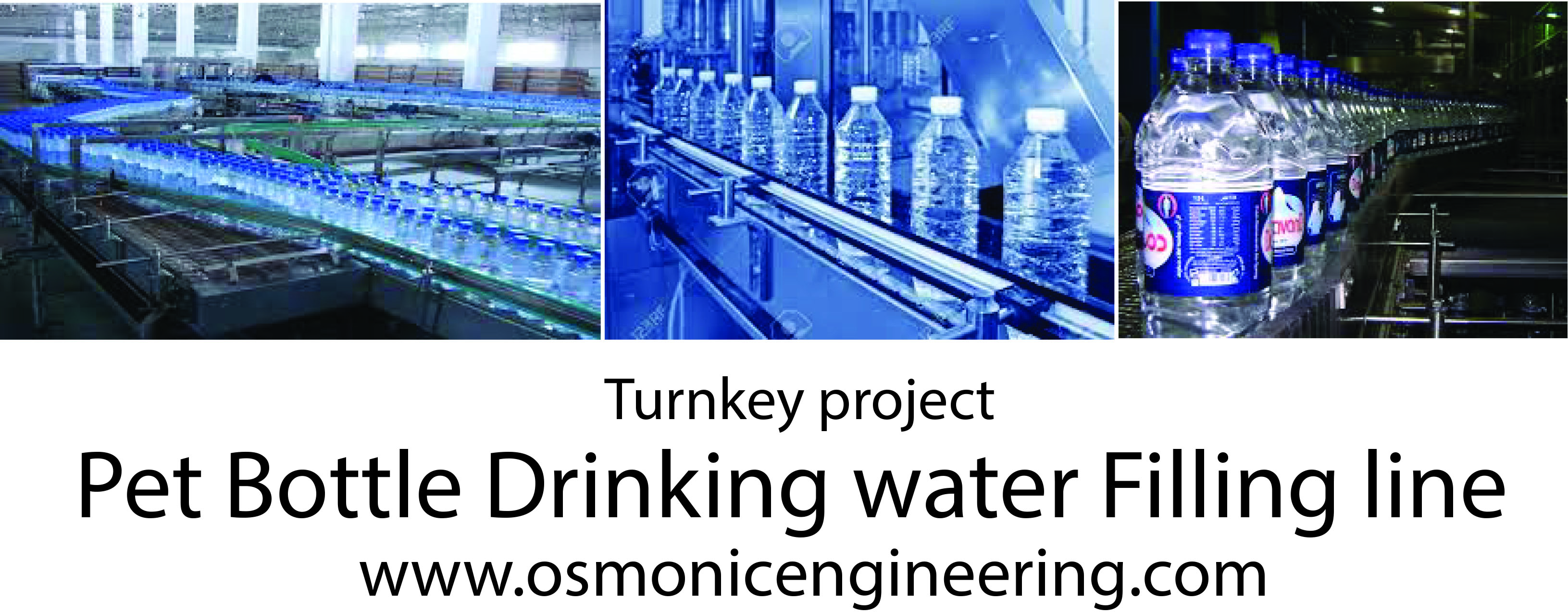 Turnkey basis pet bottle water filling line