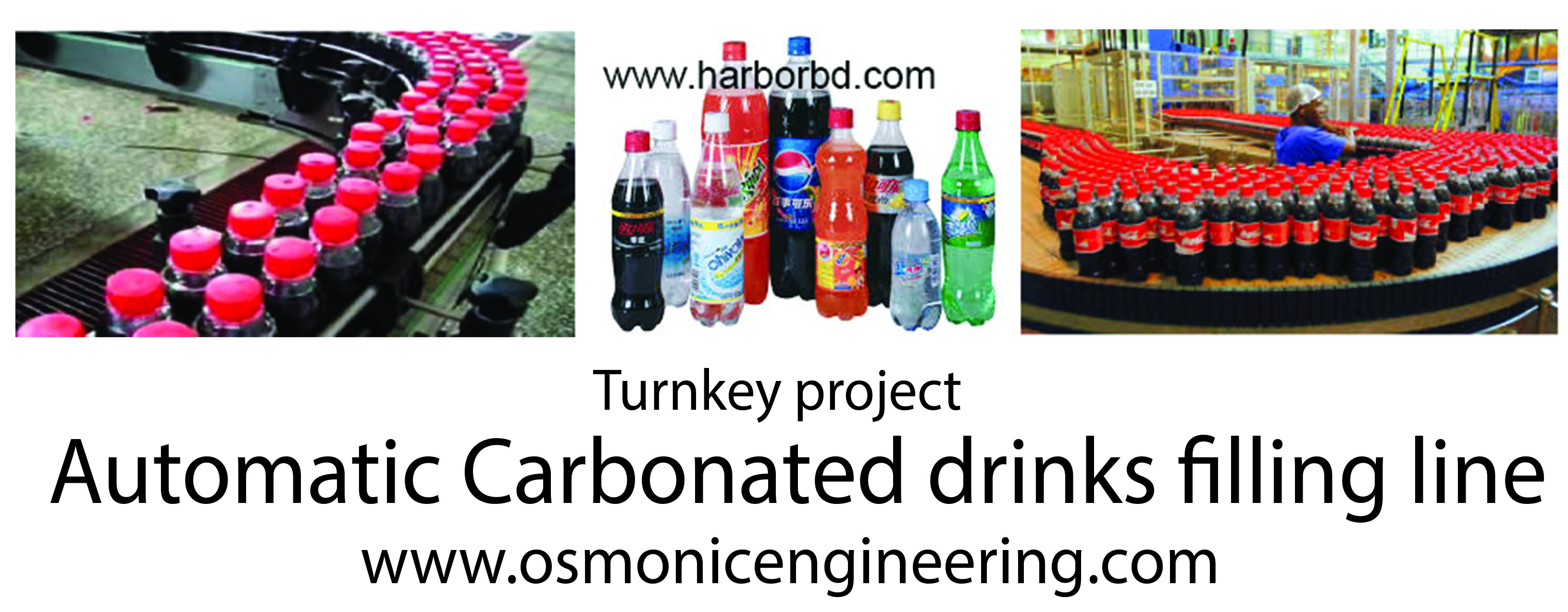 Turnkey basis carbonated drinks filling line